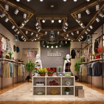 现代服装店-模型ID【19069】