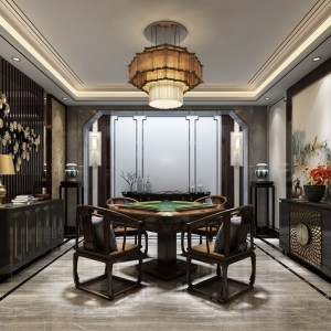 新中式棋牌室-模型ID【144824】