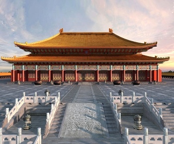 中式太和殿古建筑-id:909670