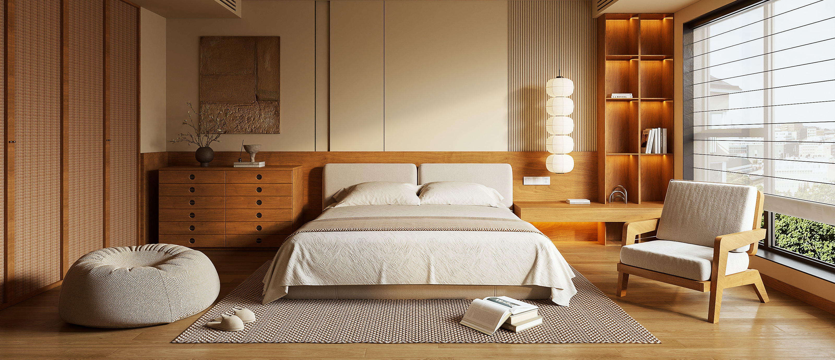 现代中古风卧室-2743805