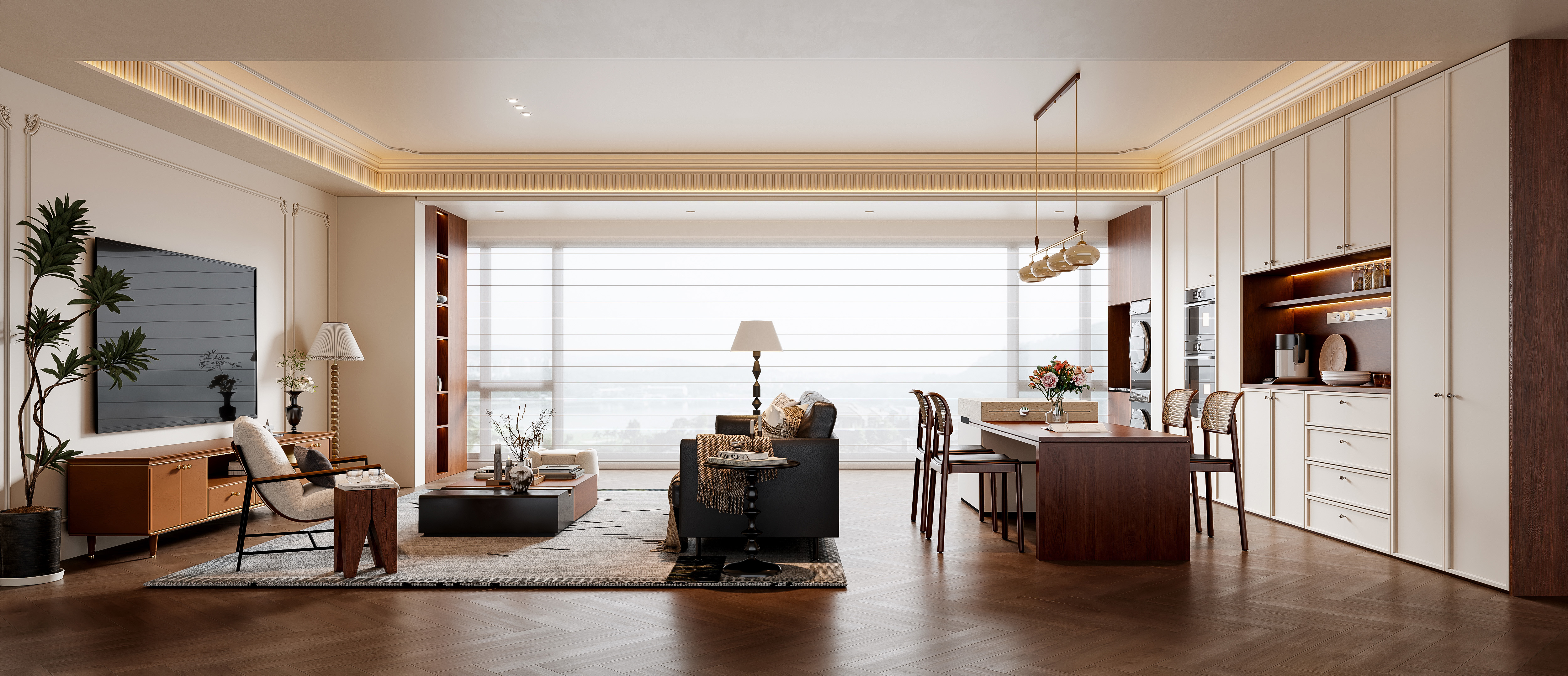 法式中古风客餐厅-2730683