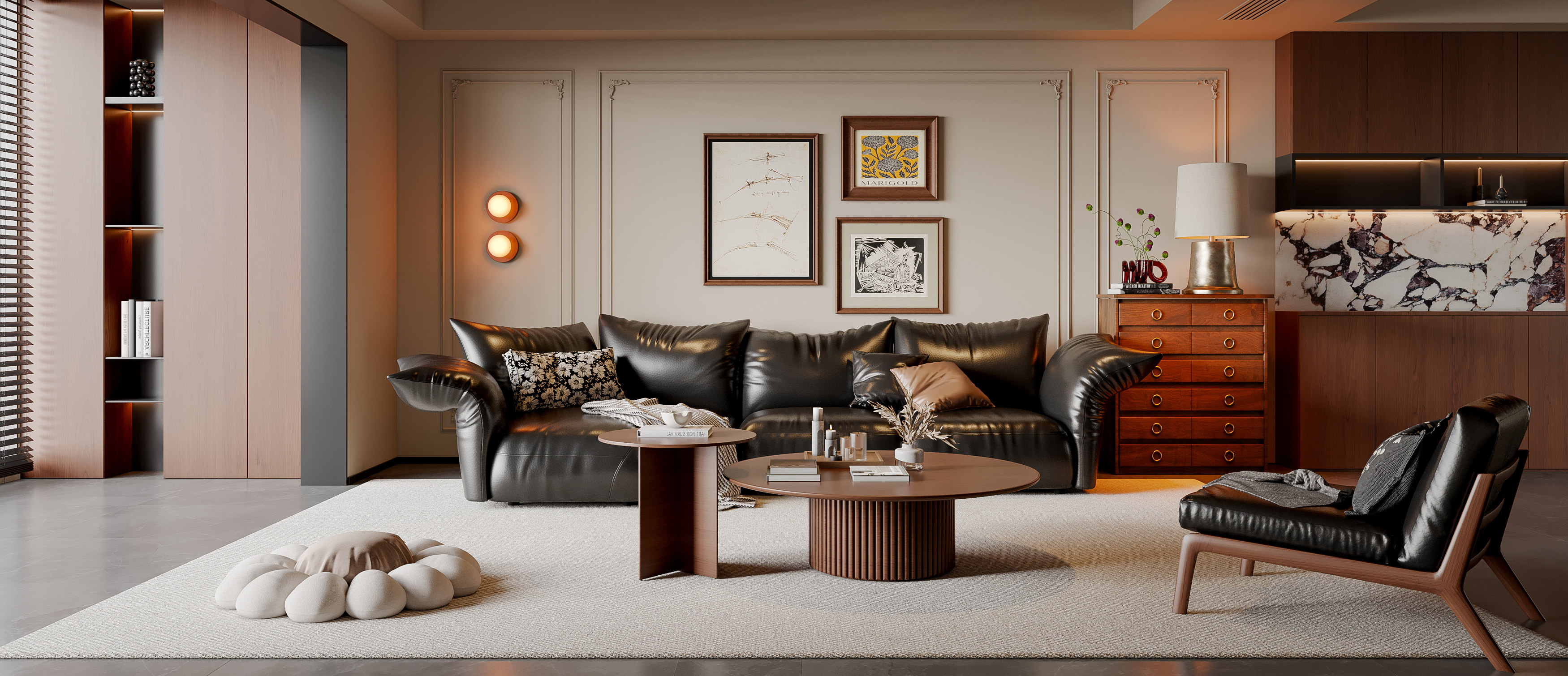 法式中古风客厅-2838949