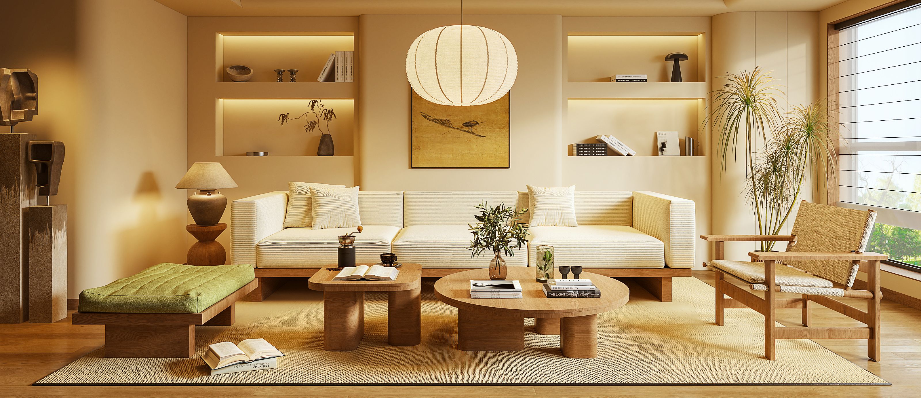 现代中古风客厅-2854889