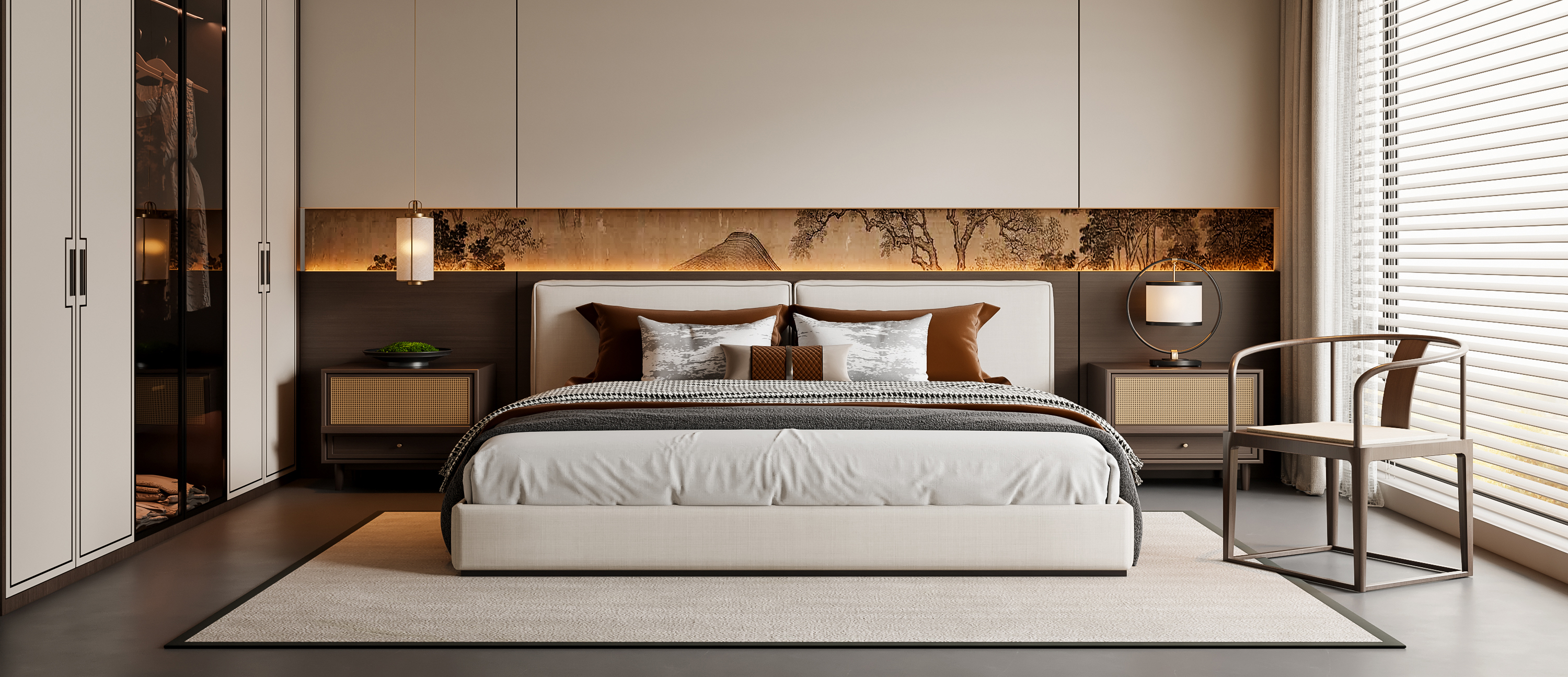 新中式卧室-2698327