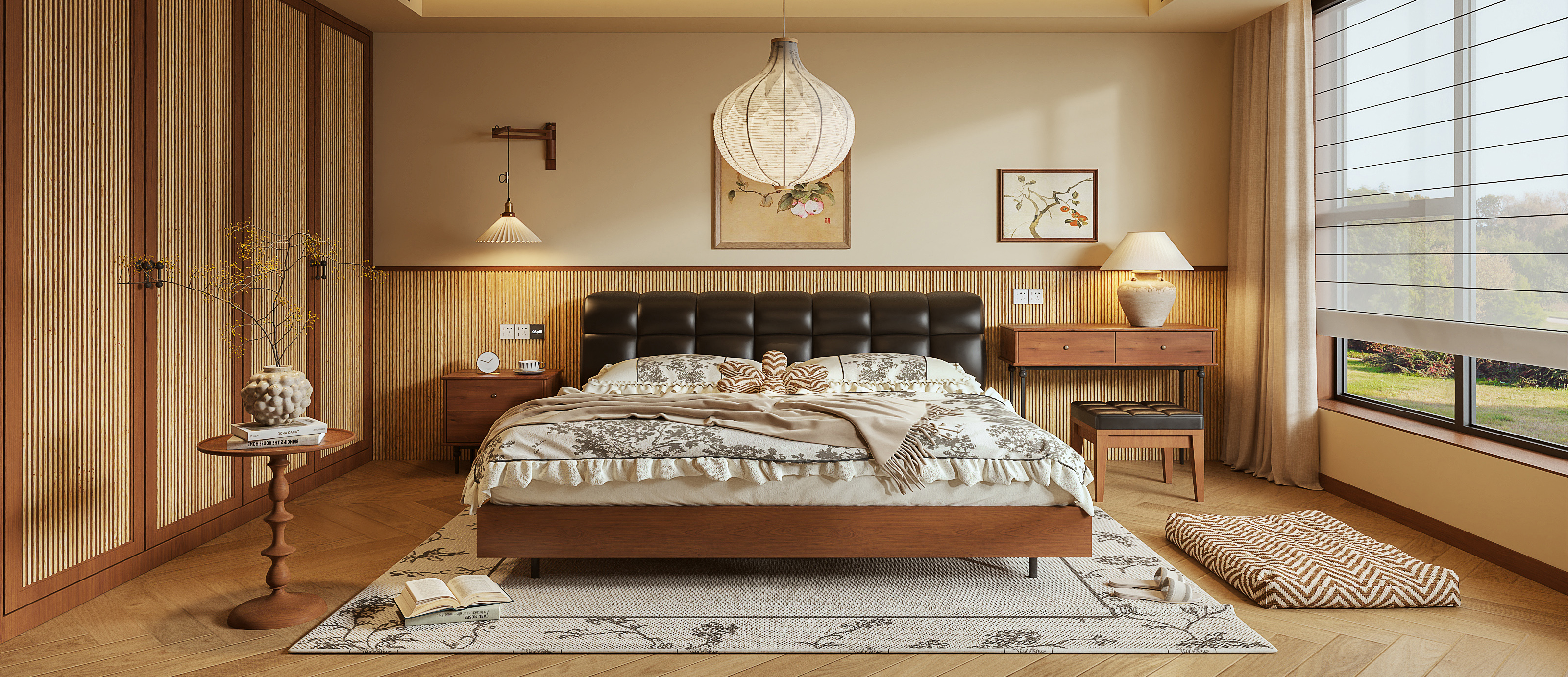 现代中古风卧室-2966812