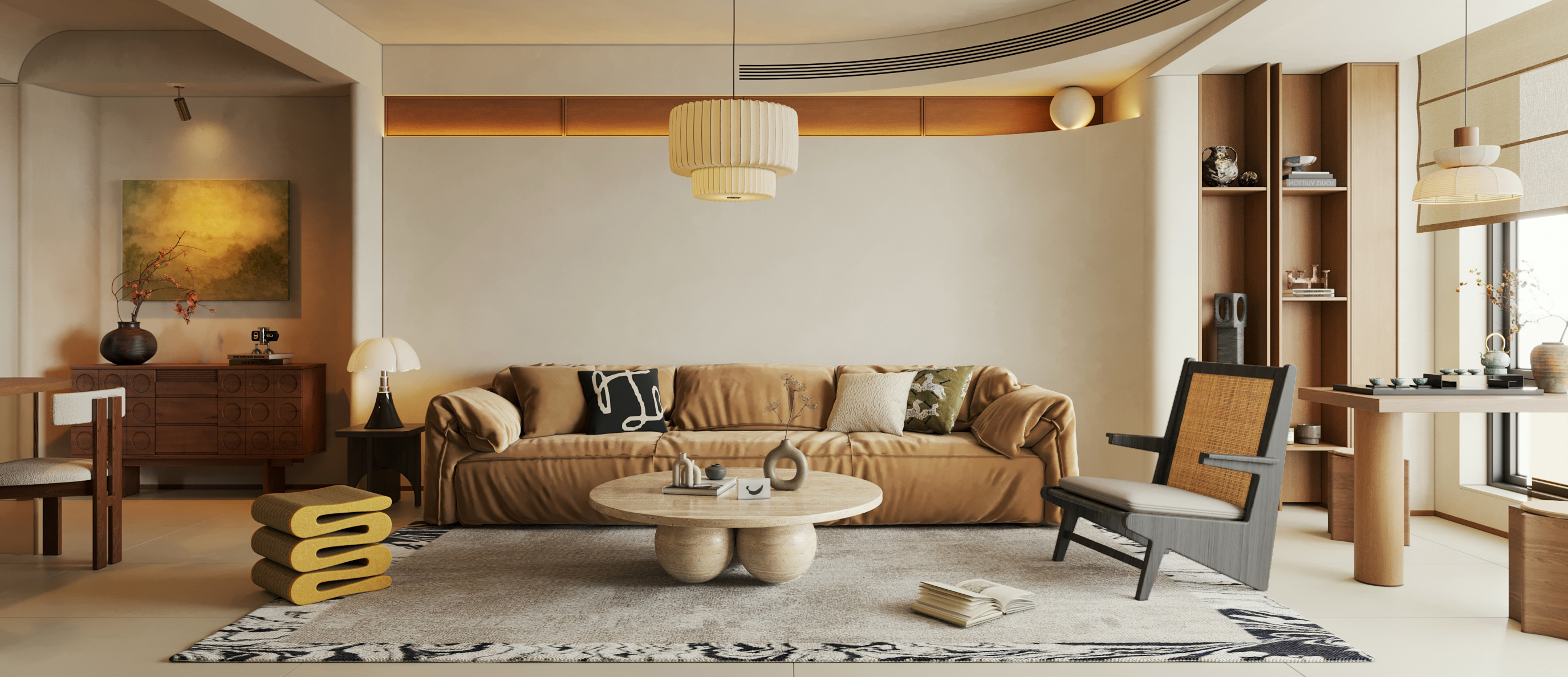 现代中古风客餐厅-2980602