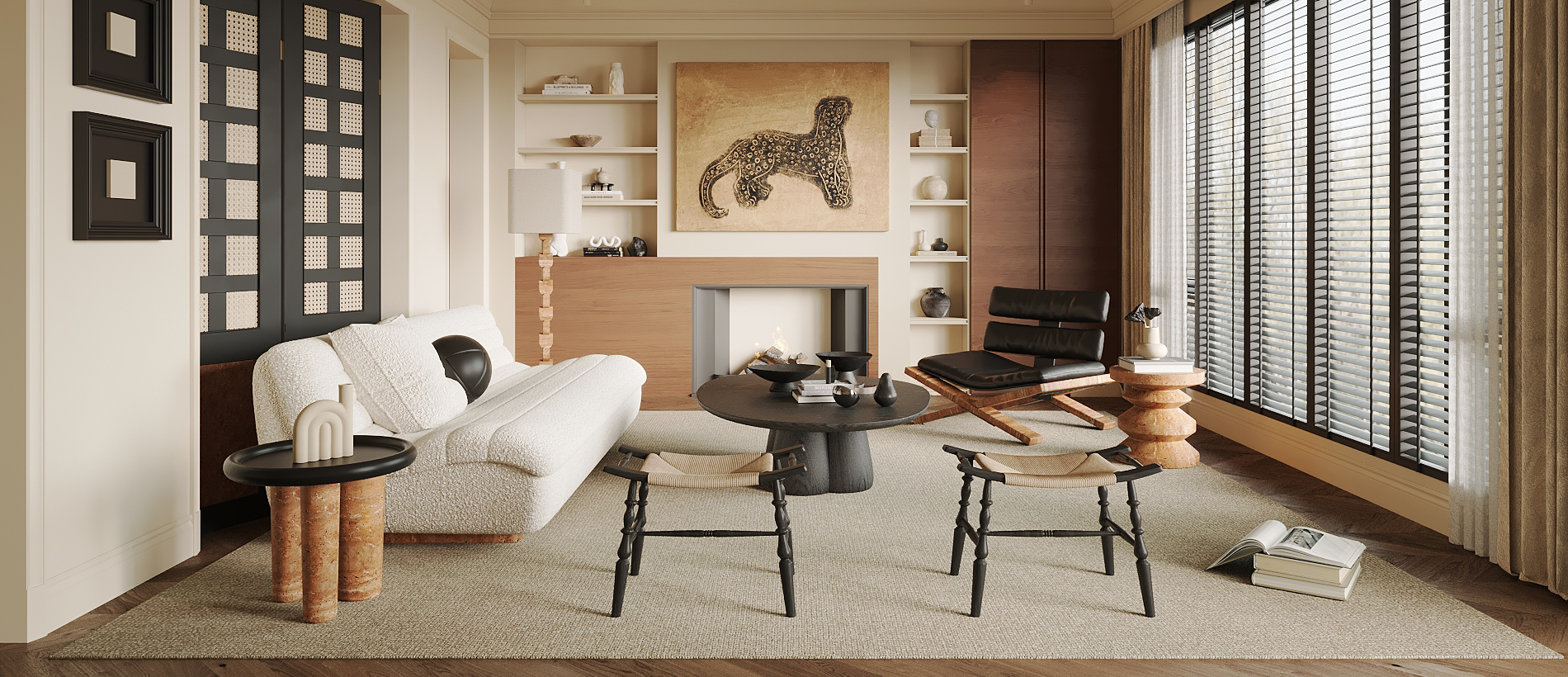 侘寂中古风客厅-3056703