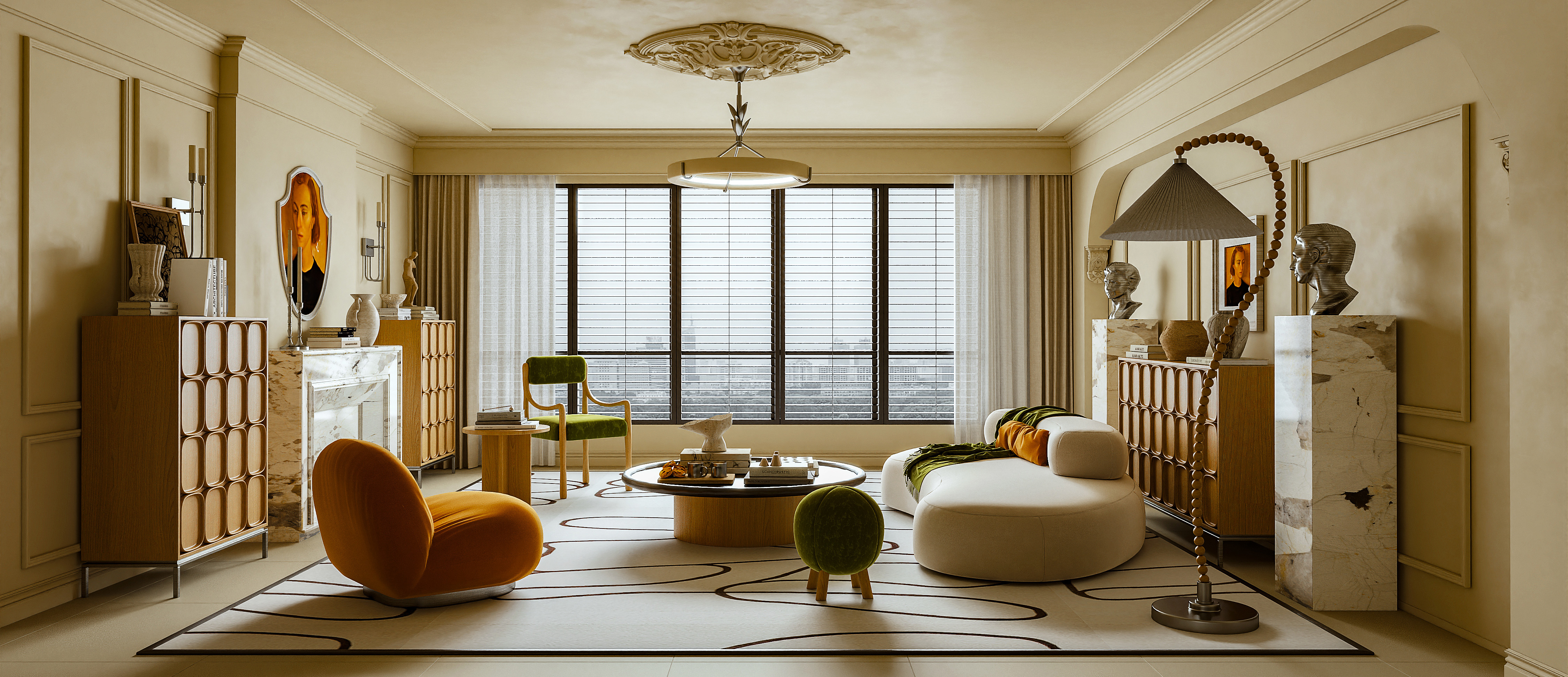 法式中古风客厅-2695599