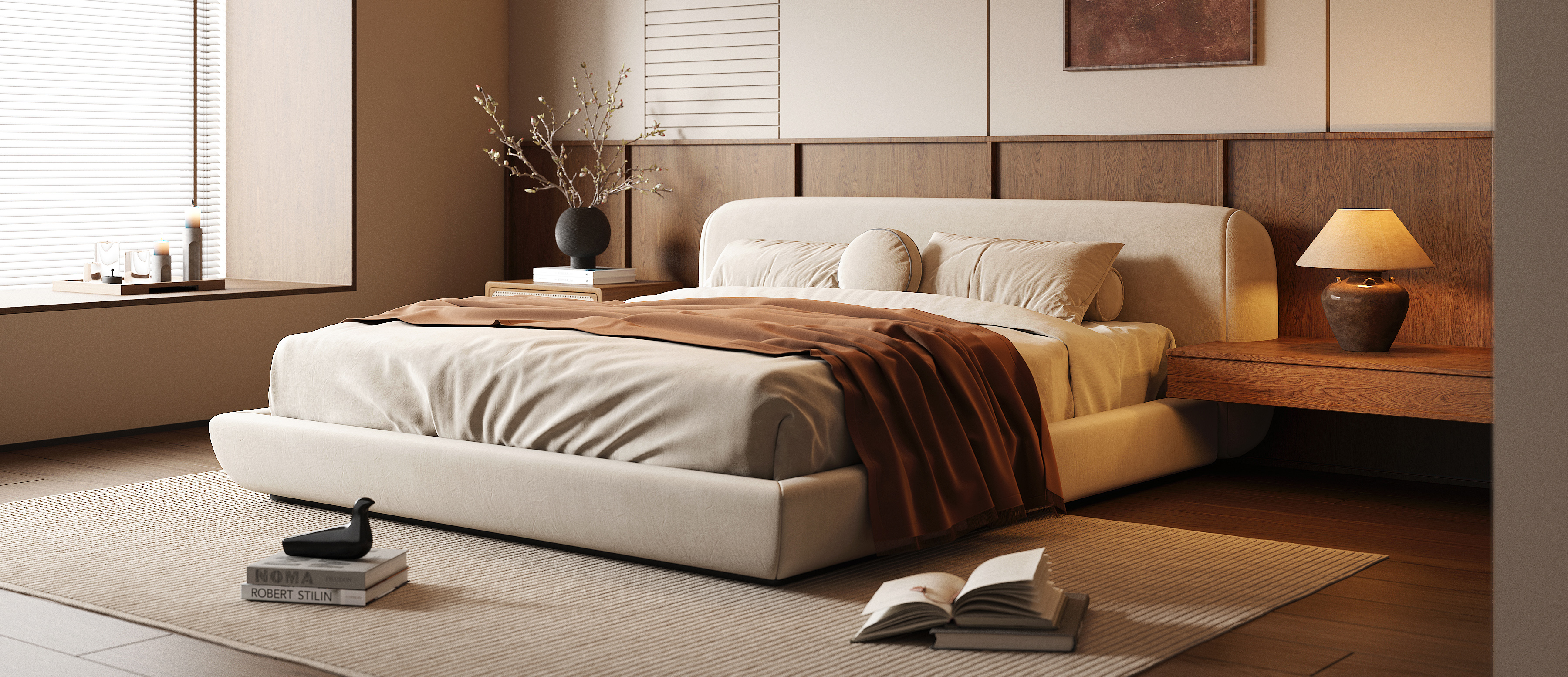 侘寂中古风卧室-2310986