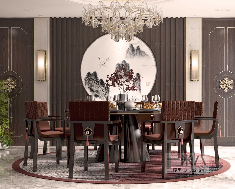 New Chinese Style Dining Room