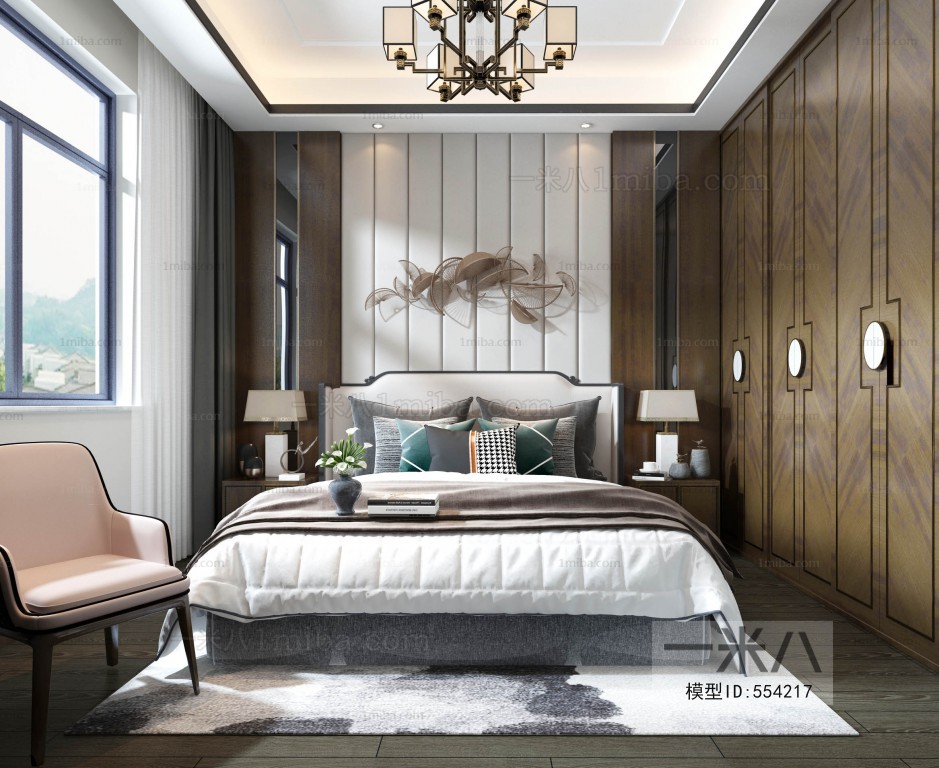 New Chinese Style Bedroom