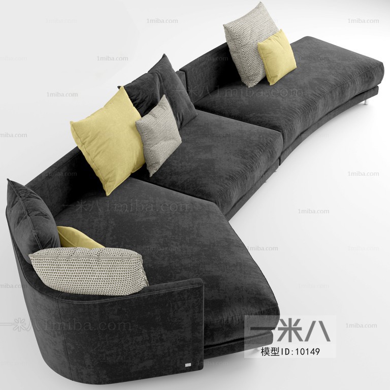 Modern Industrial Style Nordic Style Simple Style Three-seat Sofa