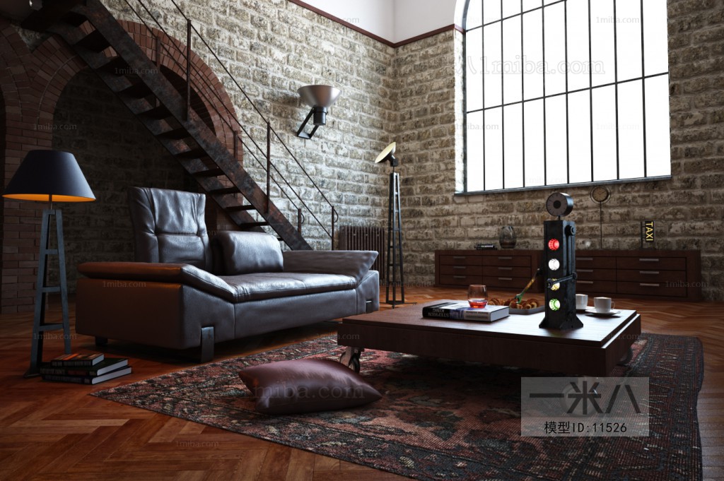 Modern Industrial Style A Living Room