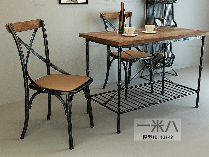 American Style Industrial Style Leisure Table And Chair