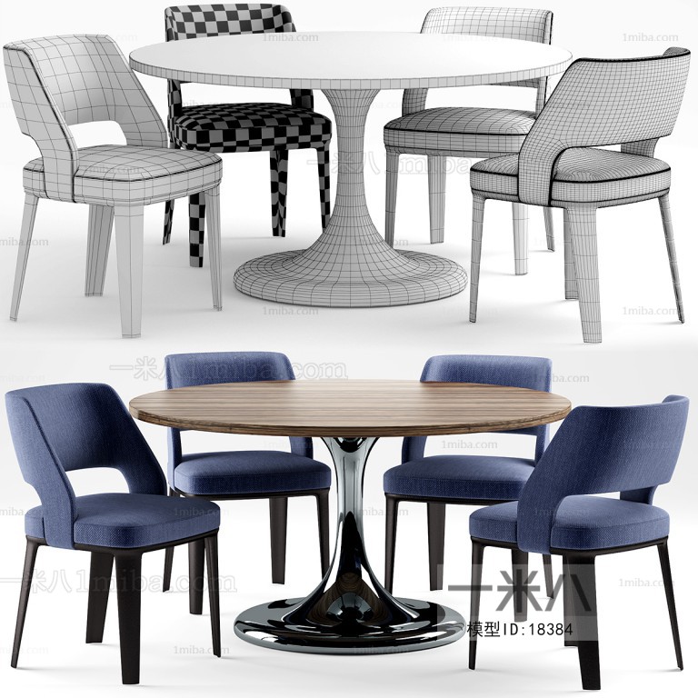 Modern Nordic Style Dining Table And Chairs