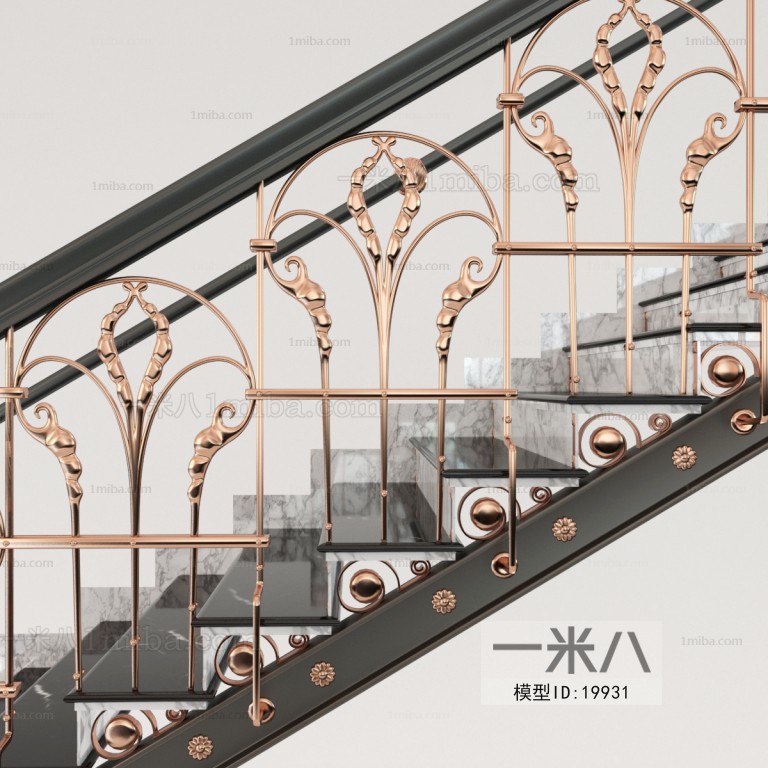 现代美式欧式楼梯栏杆/电梯