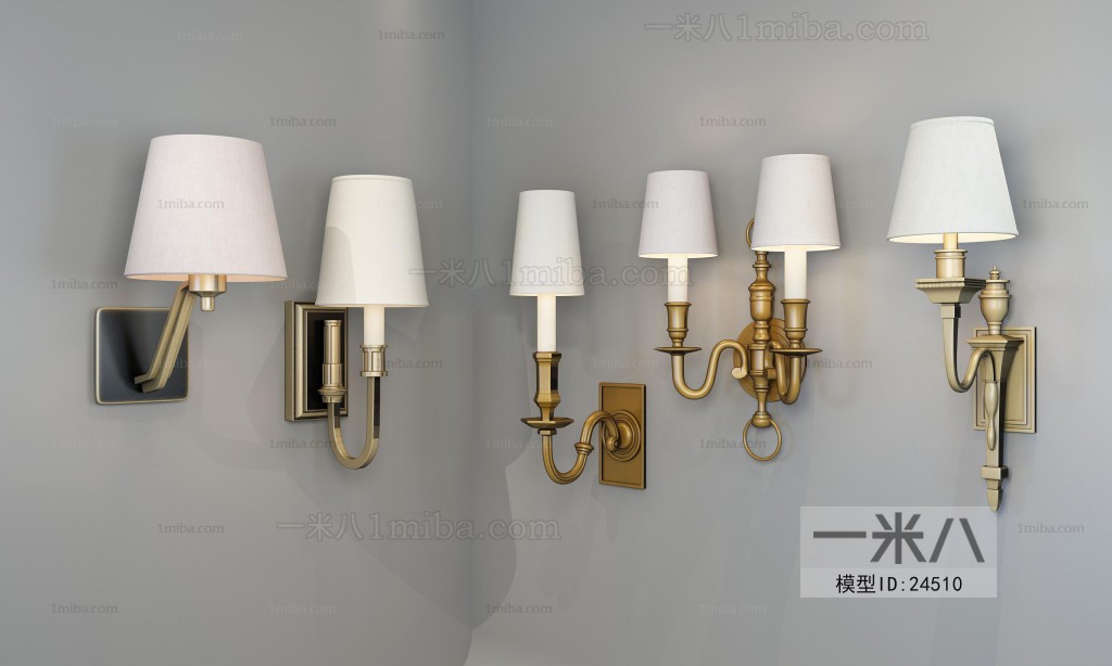 American Style Post Modern Style Wall Lamp
