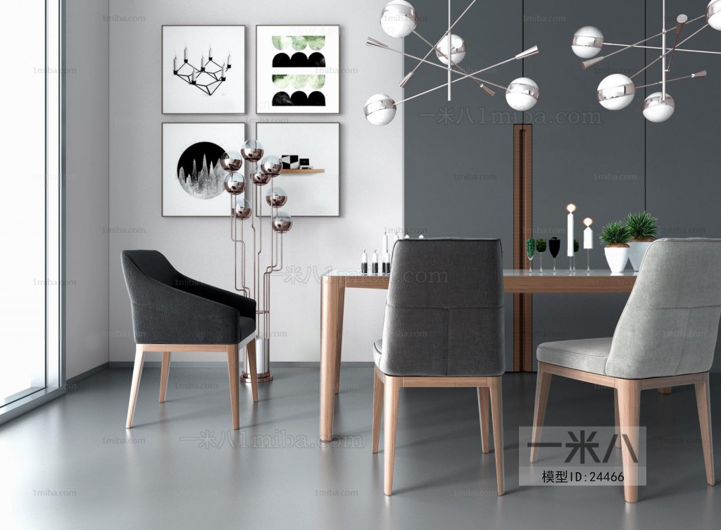 Modern Nordic Style Dining Table And Chairs