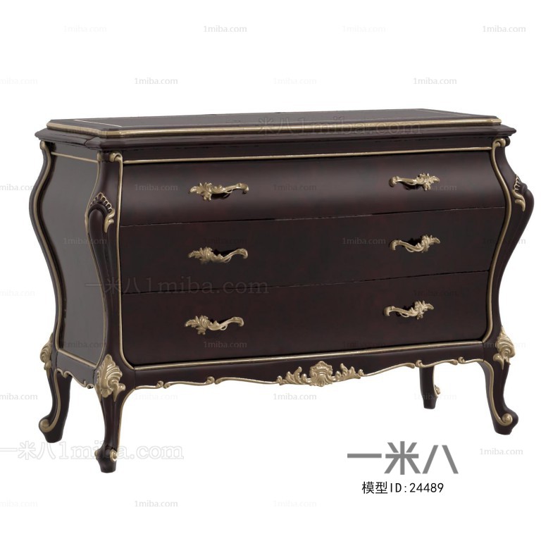 European Style New Classical Style Bedside Cupboard