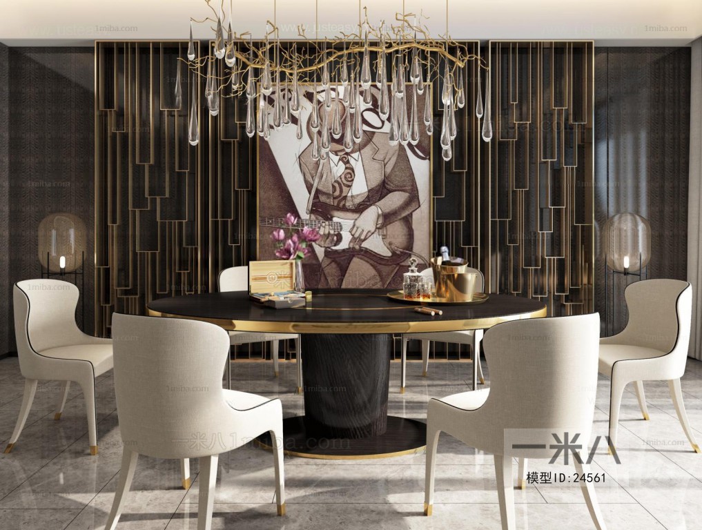 Post Modern Style Hong Kong Style Dining Table And Chairs