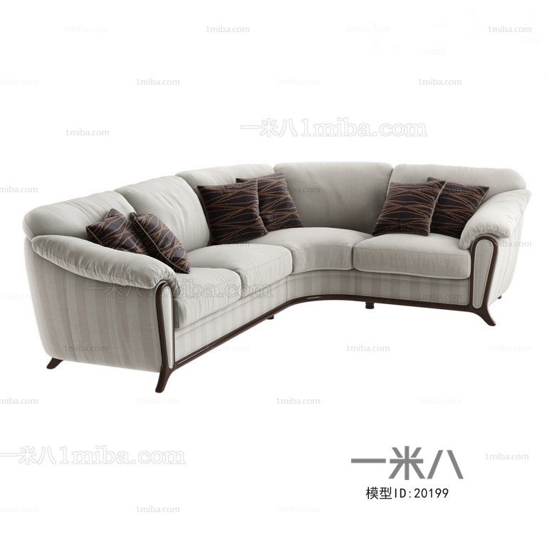 Modern Simple European Style Multi Person Sofa