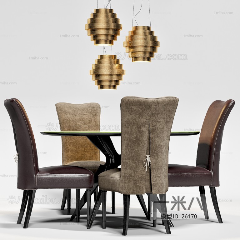 Post Modern Style Dining Table And Chairs