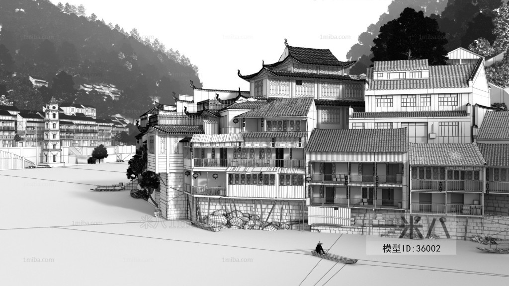 Chinese Style Ancient Architectural Buildings