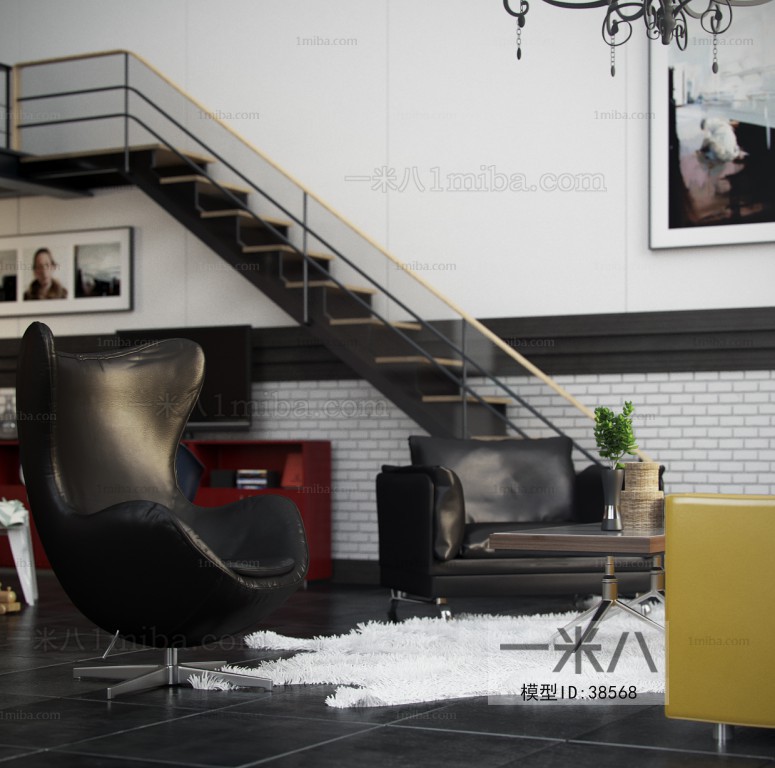LOFT Nordic Style A Living Room
