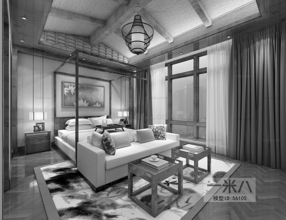 Southeast Asian Style Bedroom