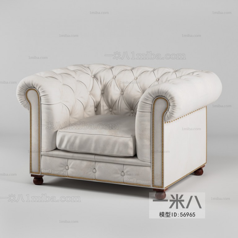 Simple European Style Single Sofa