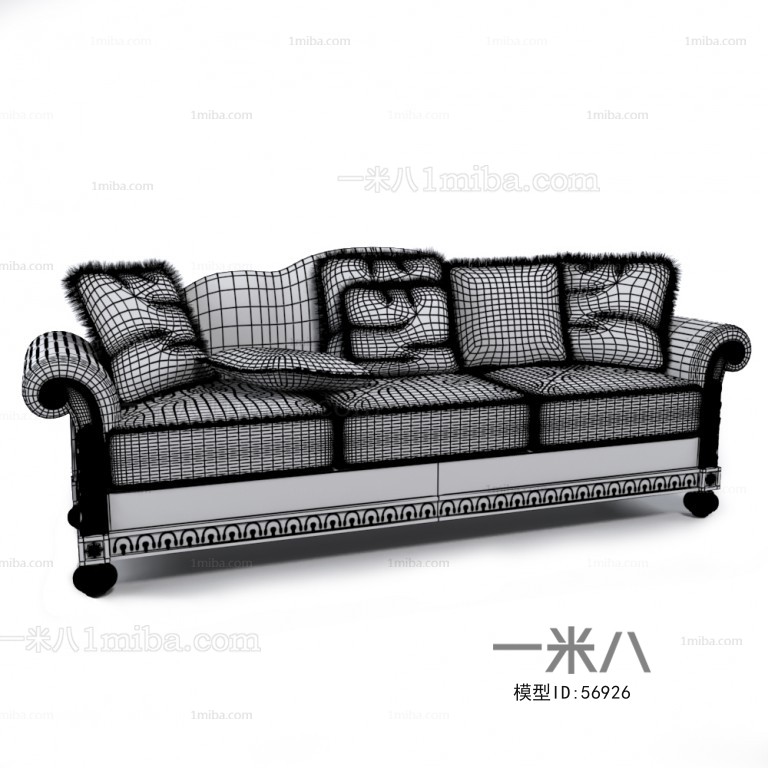 European Style Three-seat Sofa