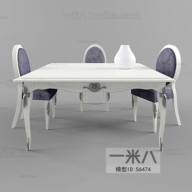 European Style Dining Table And Chairs