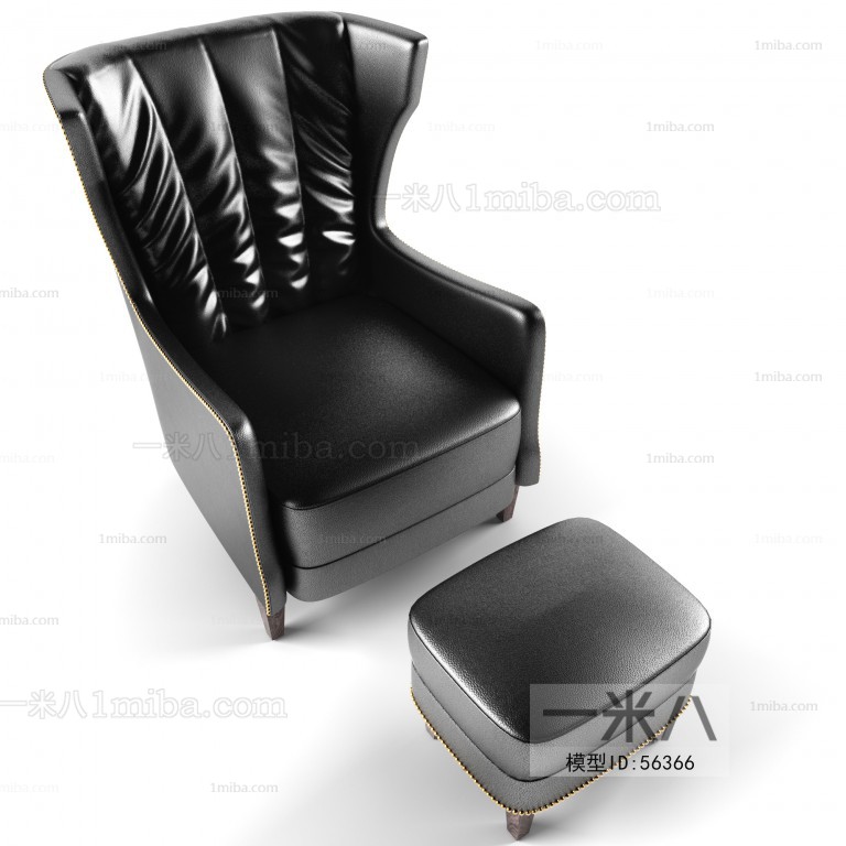现代美式休闲椅脚凳