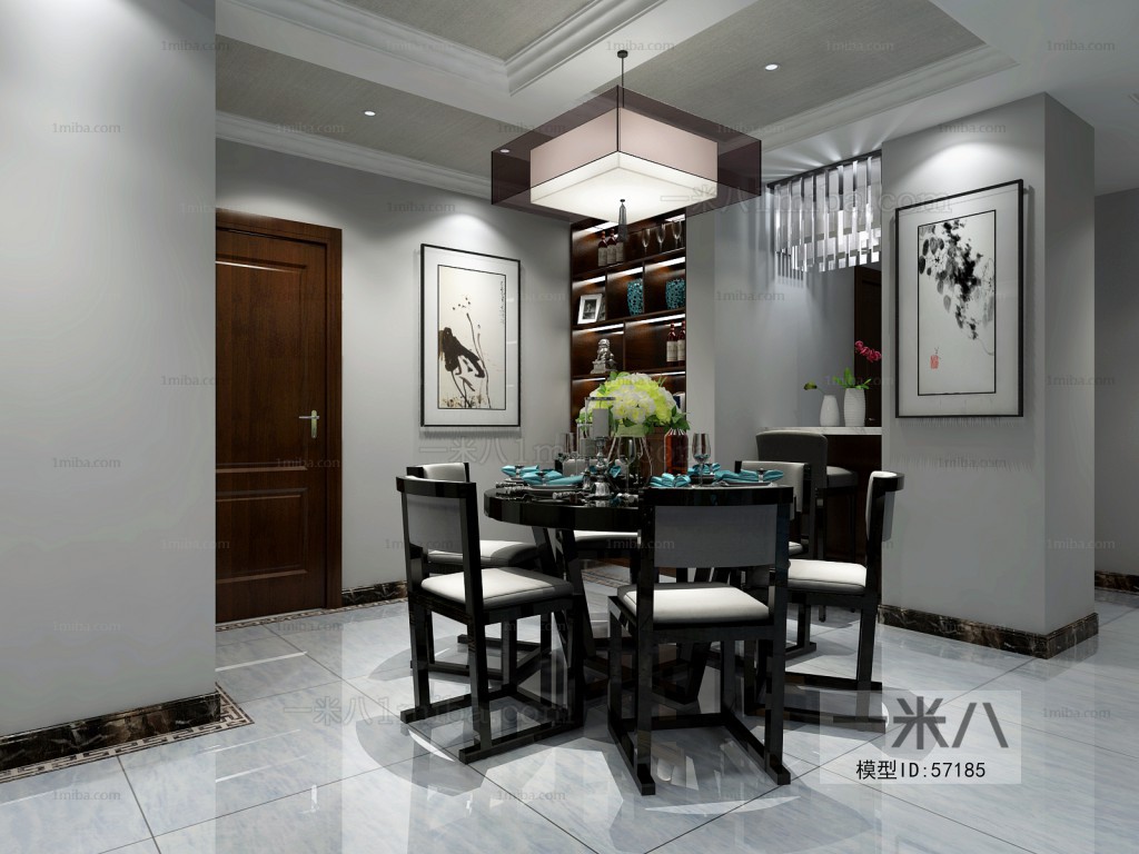 New Chinese Style A Living Room