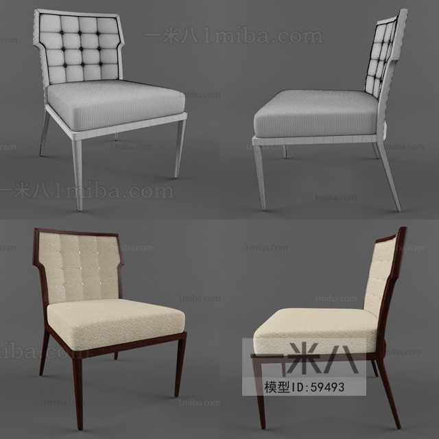 Simple European Style Single Chair