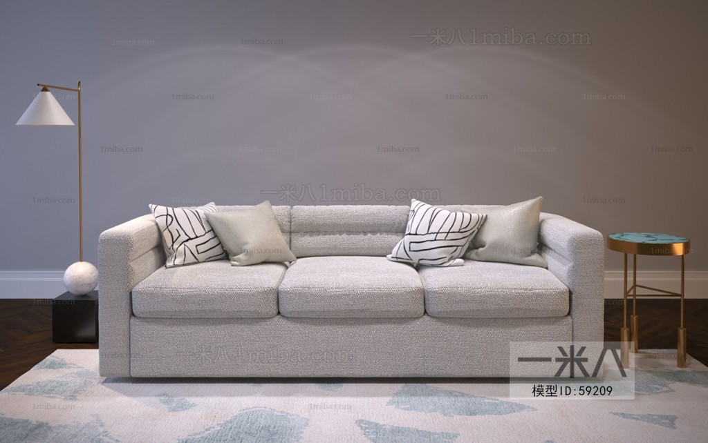 European Style Three-seat Sofa