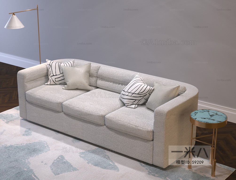 European Style Three-seat Sofa