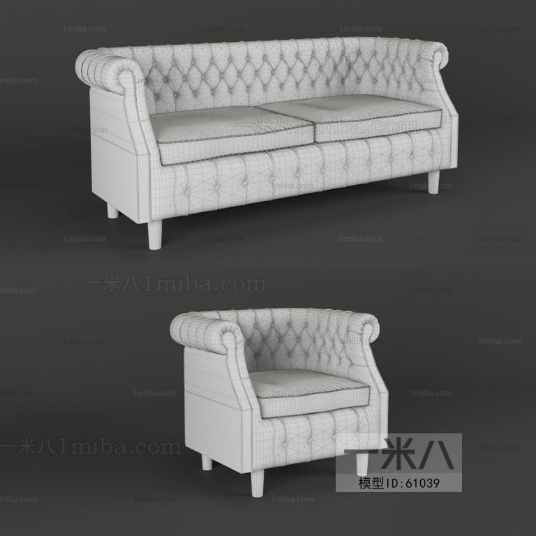 American Style A Sofa For Two