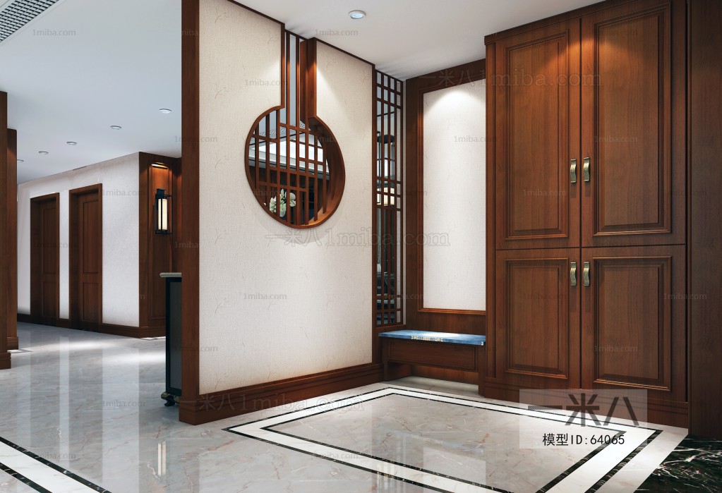 New Chinese Style A Living Room