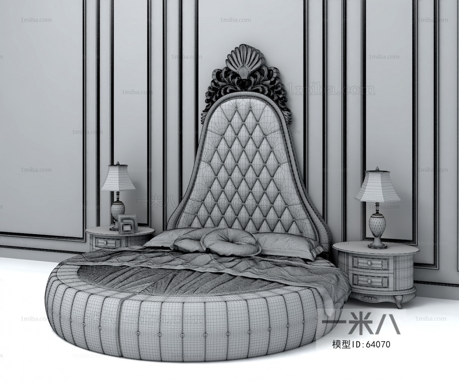 European Style Round Bed