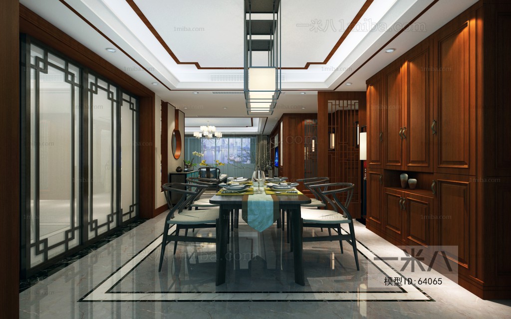 New Chinese Style A Living Room