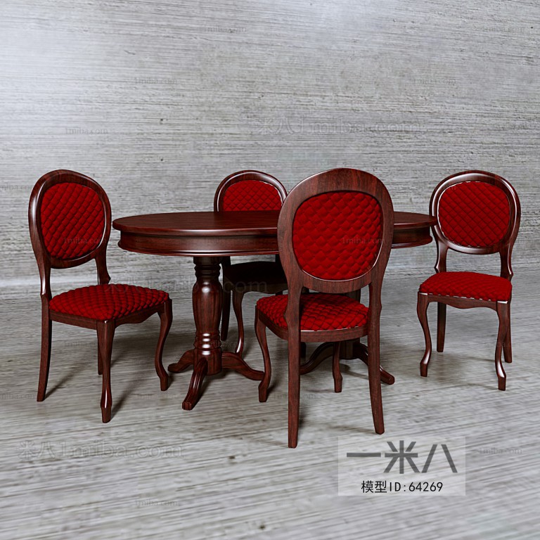 European Style Dining Table And Chairs