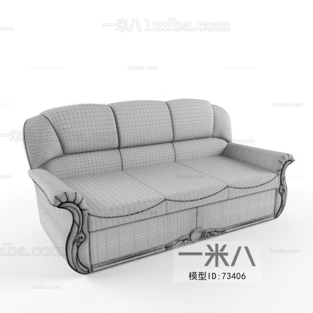 European Style Three-seat Sofa