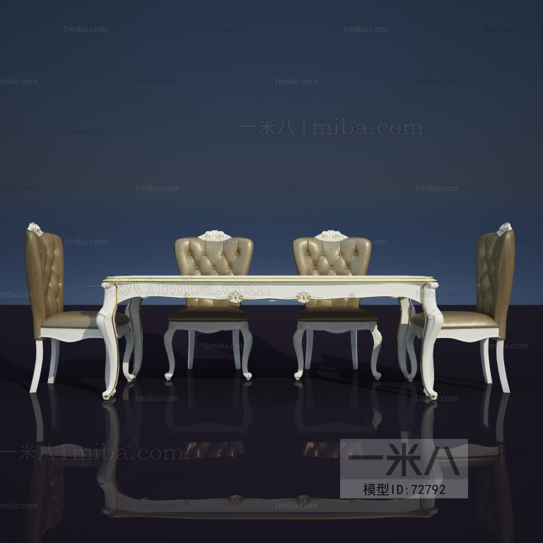 European Style Dining Table And Chairs