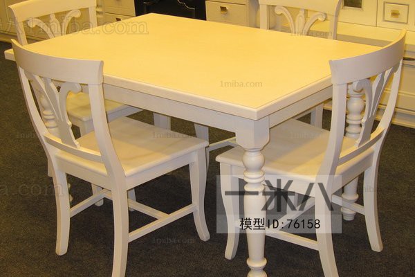 European Style Dining Table And Chairs