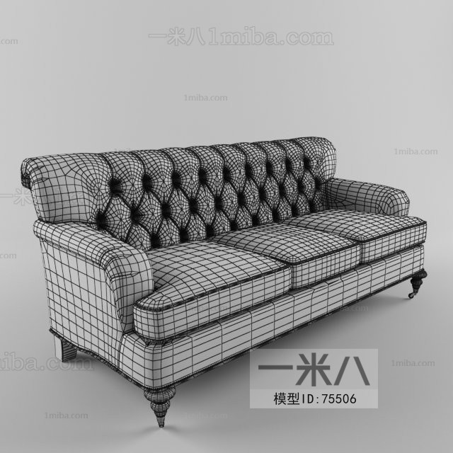 European Style Three-seat Sofa