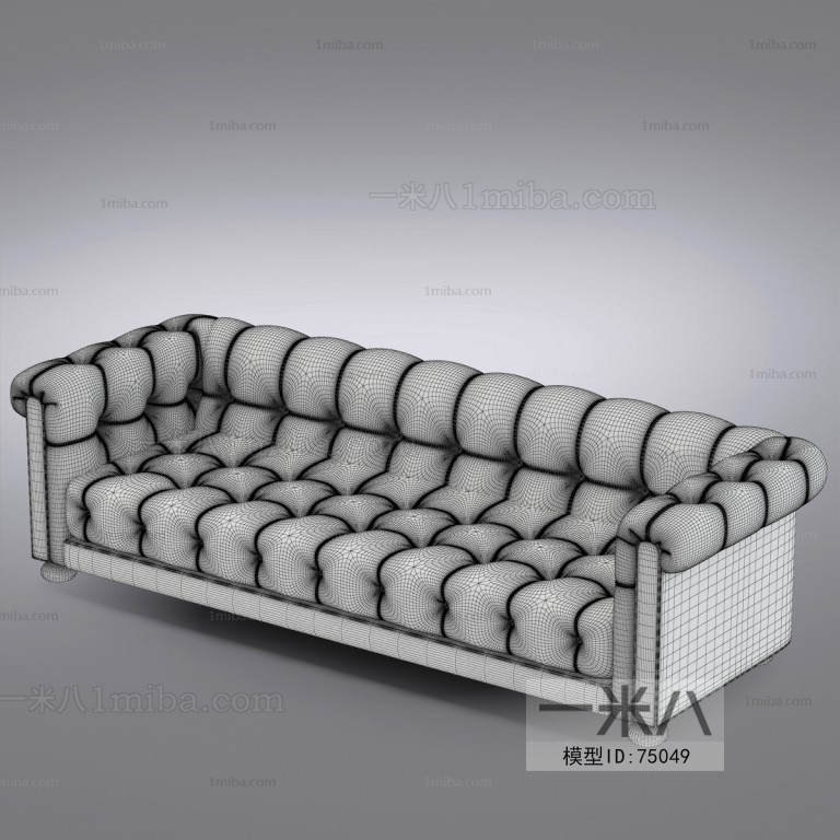 European Style Three-seat Sofa