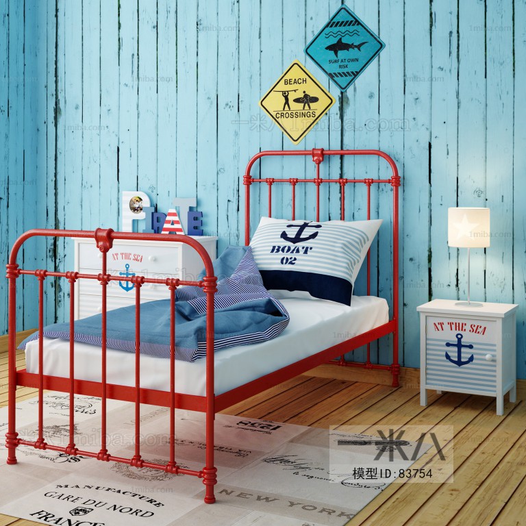 Mediterranean Style Child's Bed