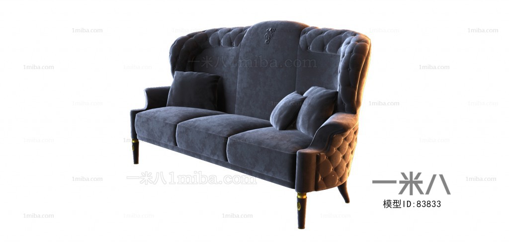 New Classical Style Three-seat Sofa