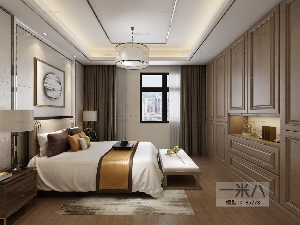 New Chinese Style Bedroom